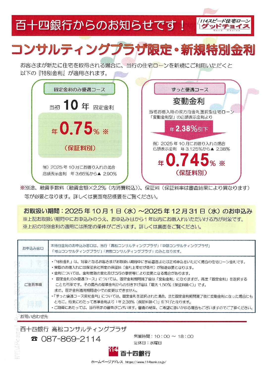 最近の金利情報です！